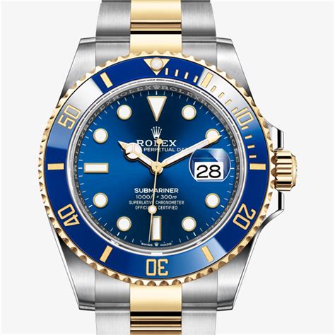 Rolex Submariner Date watch: Oystersteel and yellow gold